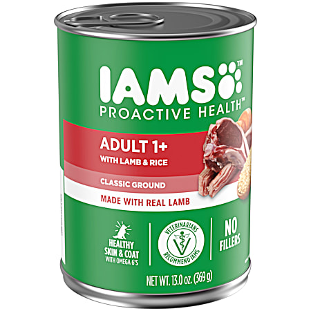 IAMS Proactive Health Adult Lamb & Rice Pate Wet Dog Food