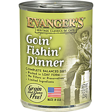 Evanger's Goin' Fishin' Dinner Wet Food for Cats