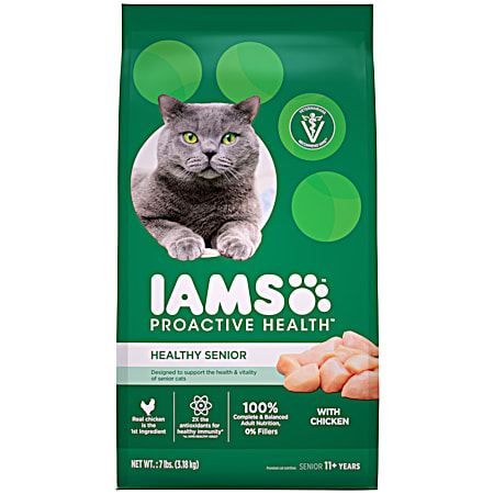IAMS Proactive Health Healthy Senior Chicken Dry Cat Food