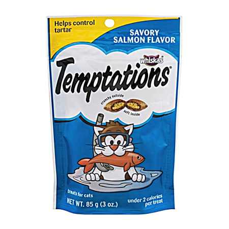Temptations 3 oz Adult Savory Salmon Flavor Cat Treats