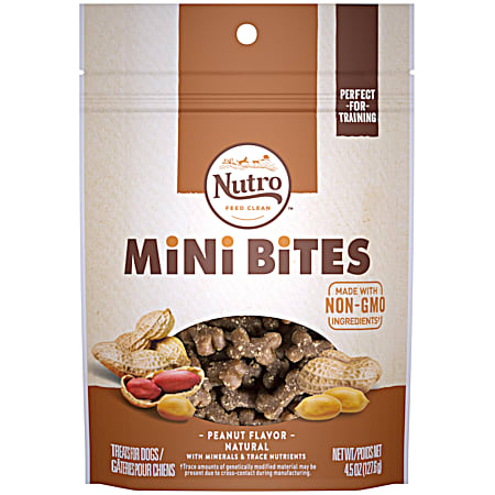 Nutro Mini Bites 4.5 oz Peanut Flavor Dog Treats