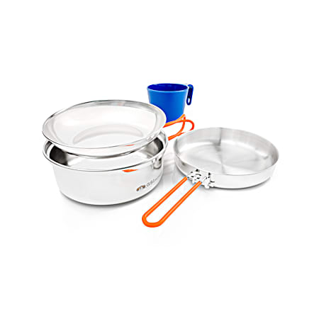 GSI Outdoors Glacier Stainless 1-Person Mess Kit