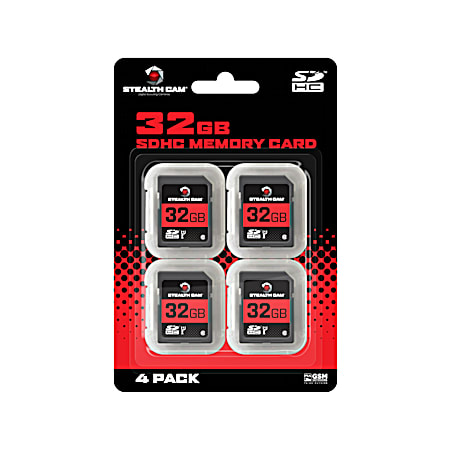 Stealth Cam 32GB SDHC Memory Card - 4 Pk