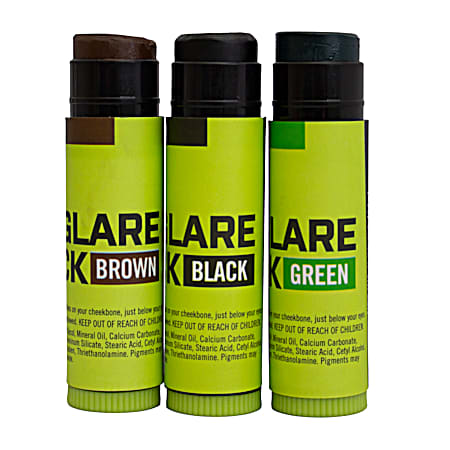Brown Black Green Face Paint Sticks