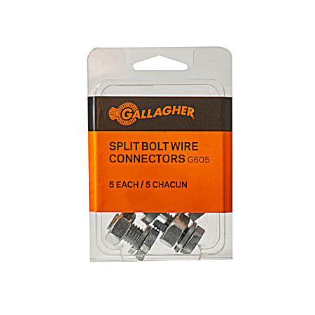 Gallagher Split Bolt Wire Connector - 5 Pk