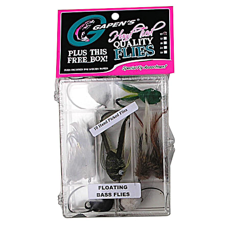 10 Pc. Assorted Flies - Floating Bass Kit