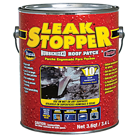 Leak Stopper Rubberized Roof Patch - 3.6 Qt.