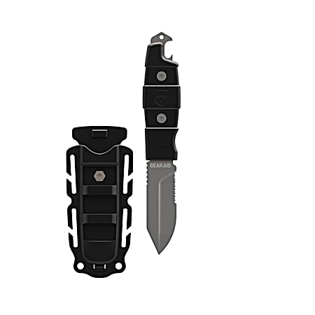 Buri Black Fixed Blade Adventure Knife