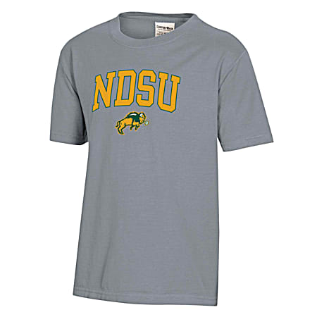 Kids' NDSU Bison Concrete Team Graphic Crew Neck Short Sleeve Cotton T-Shirt