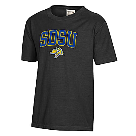 Kids' SDSU Jackrabbits Black Team Graphic Crew Neck Short Sleeve Cotton T-Shirt