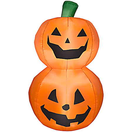 LED Pumpkin Duo Stack Airblown Inflatable