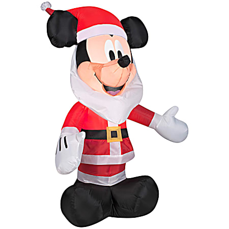 Mickey Mouse w/ Santa Beard Small Airblown Inflatable