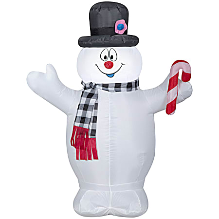 Frosty w/ Plaid Scarf & Candy Cane Small Airblown Inflatable