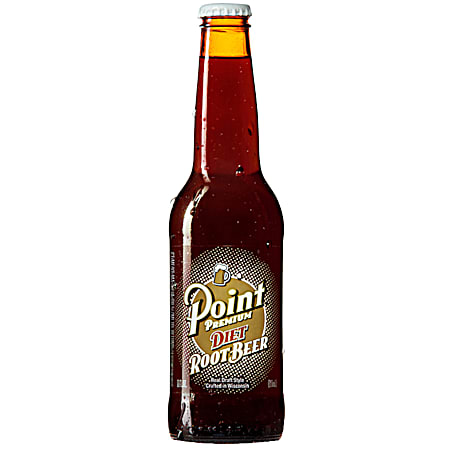 Premium 12 oz Real Draft Style Diet Root Beer Soda