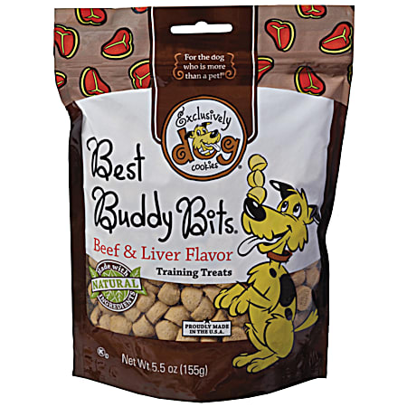 5.5 oz Best Buddy Bits Beef & Liver Flavor Dog Training Treats