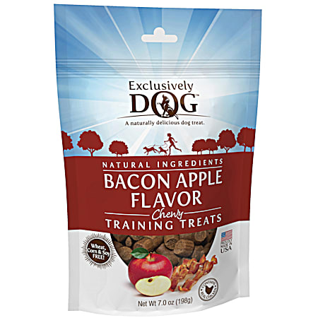 Exclusively Dog Bacon Apple Flavor Chewy Dog Training Treats