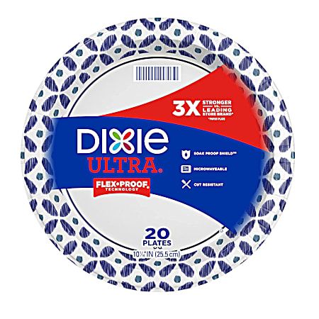Dixie 10 In. Ultra Plates - 20 Ct.