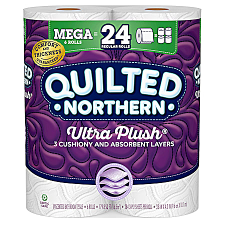 Quilted Northern Ultra Plush Mega Roll Bath Tissue - 6 pk