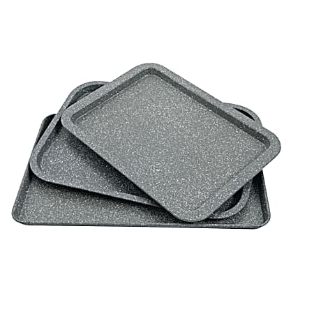 Gibson Darby Grey Speckle Cookie Sheet Set - 3 pc
