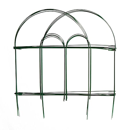 18 in x 8 ft Green Folding Fence