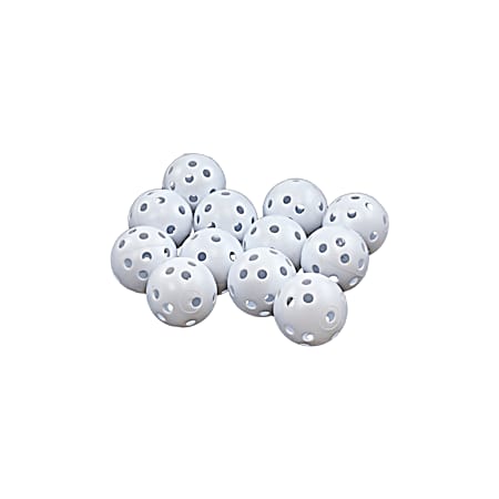 White Whiffle Golf Balls -24 Pk