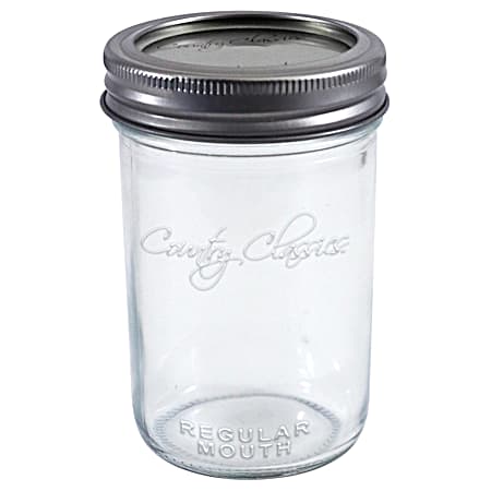 Half Pint Clear Regular Mouth Glass Canning Jars