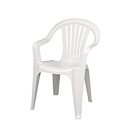 Cayman White Mid-Back Chair