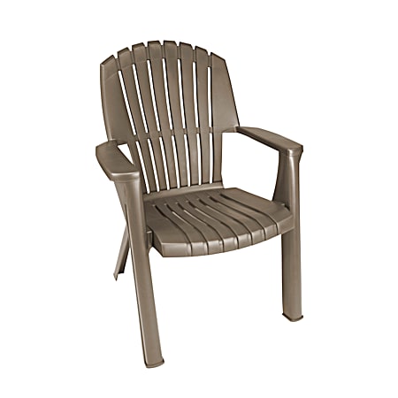 Cape Cod Brown High Back Chair w/ Woodgrain