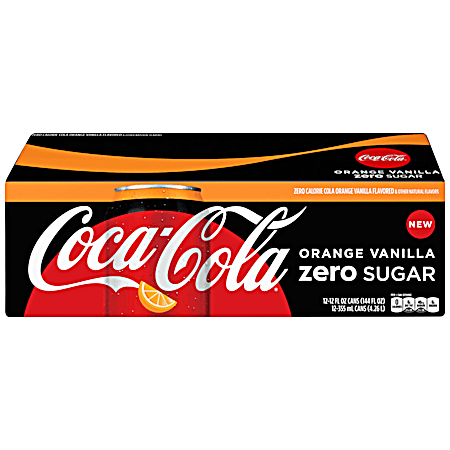 Orange Vanilla Zero 12 oz Soda - 12 Pk