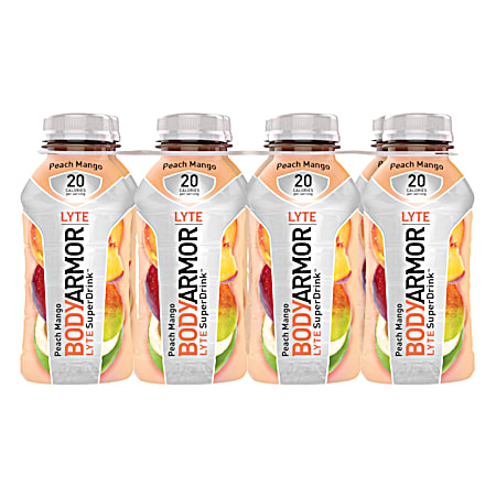 BODYARMOR Lyte 12 oz Peach Mango Sports Drinks - 8 pk