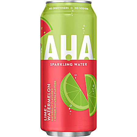 AHA 16 oz Lime + Watermelon Sparkling Water