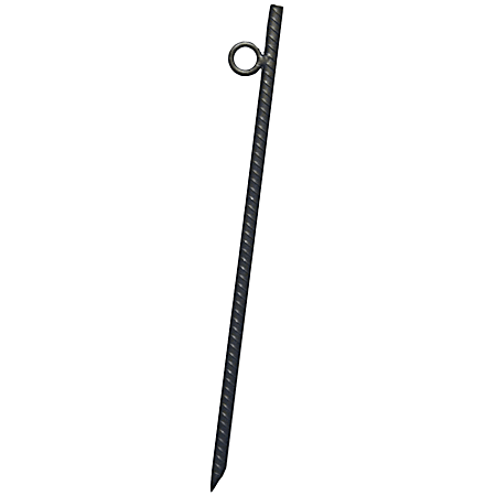 Rebar 18 inch Metal Stake w/ Loop