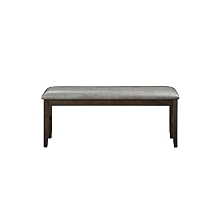 Sterling Walnut/Grey Dining Bench