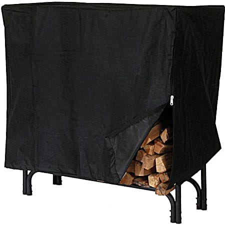 Shelter Small Black Deluxe Log Rack Cover