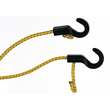 50 in Yellow Adjustable 6-Arm ZipCord Bungee Cord