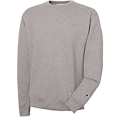 Men's Oxford Grey Long Sleeve Crew Neck Sweatshirt