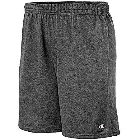 Men's Granite Heather Pocketed Authentic Cotton Jersey Shorts