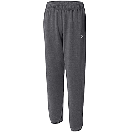 Men's Powerblend Granite Heather Relaxed Bottom Athletic Pants