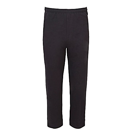 Hanes Men's EcoSmart Black Fleece Sweatpants