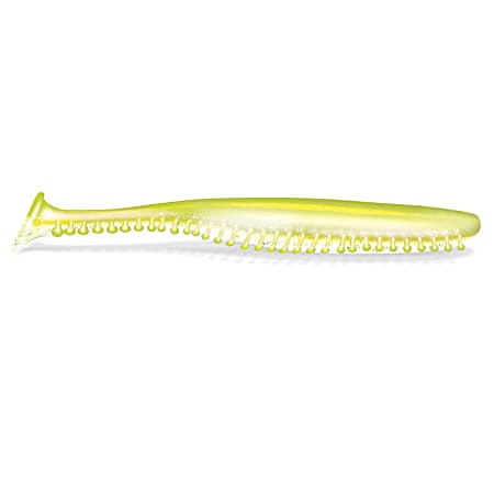 Chartreuse Pearl Hologram Flake Tickle Tail Swim Bait