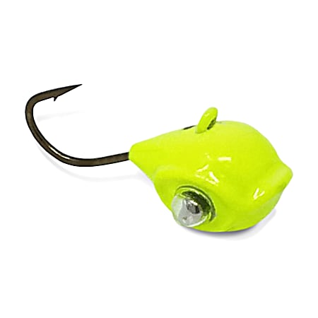 Bubble Green Rattling Google Eye Tungsten Ice Jig
