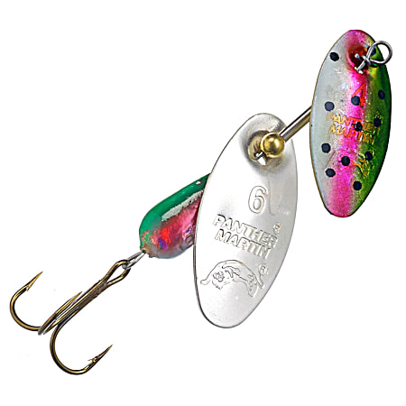 Rainbow Trout Silver DualFlash Holographic Spinner