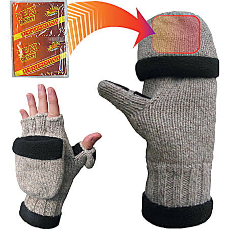 Ragg Wool Gloves w/ Warmer Pockets