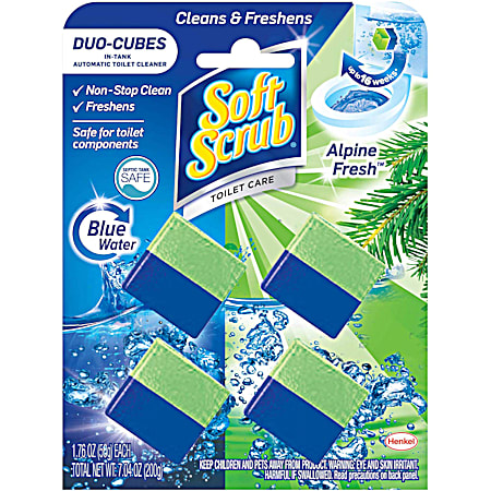 Duo-Cubes Alpine Fresh In-Tank Automatic Toilet Cleaner - 4 pk