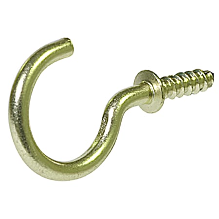 Hardware Essentials Solid Brass Cup Hooks