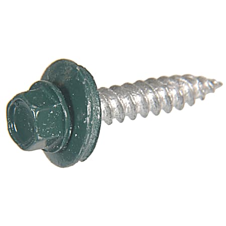 The Project Center Green Painted Head Self Piercing Sheeter Screws