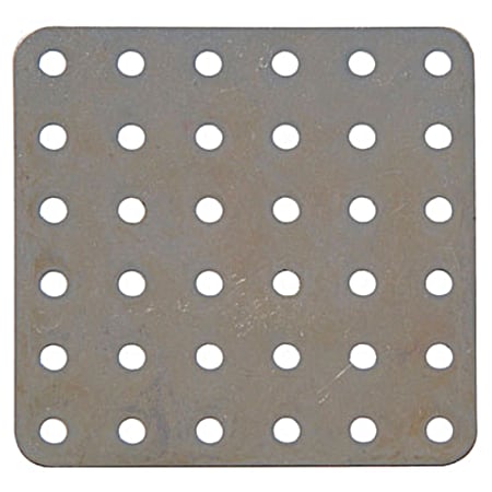 Metal Square Plate - Zinc-Plated