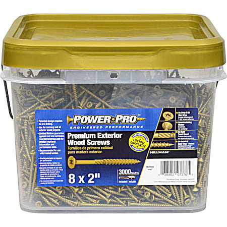 Star Drive Exterior Deck Screws - 3000 Pc