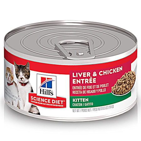 Hill's Science Diet Kitten Liver & Chicken Entree Wet Cat Food
