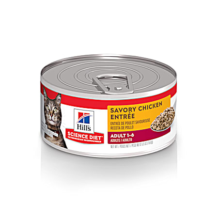 Hill's Science Diet Adult Savory Chicken Entree Wet Cat Food